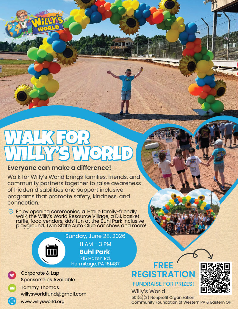 Walk for Willy's World 2026 Event Flyer